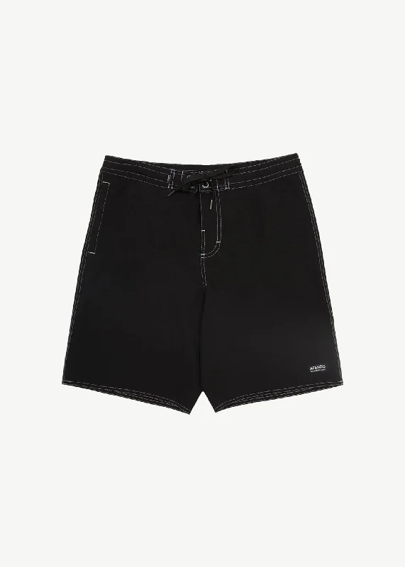 AFENDS Mens Surf Related - Fixed Waist Boardshorts 20" - Black