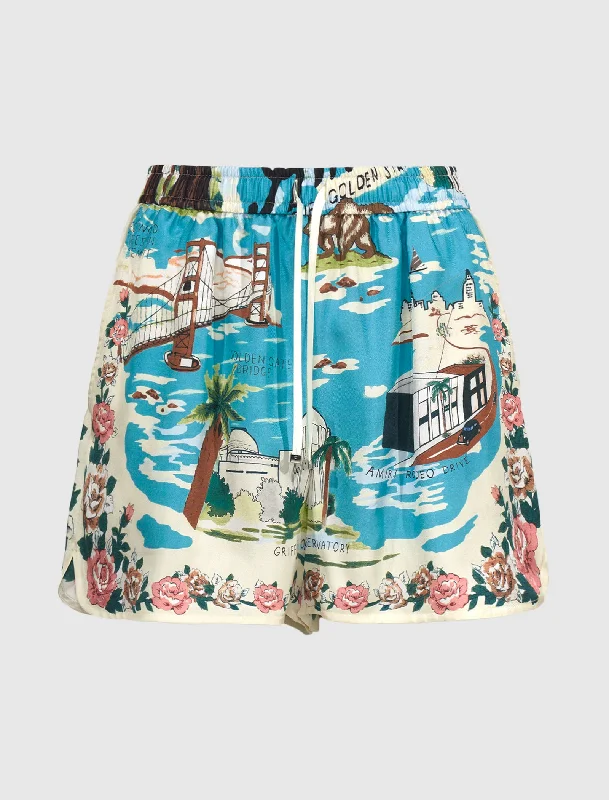 WOMEN'S HAWAIIAN PJ SHORTS