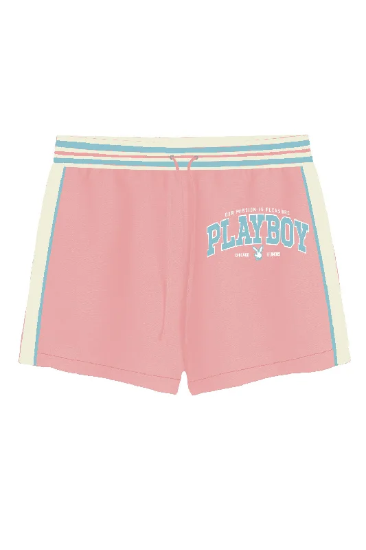 Baby Pink Playboy Beach Shorts