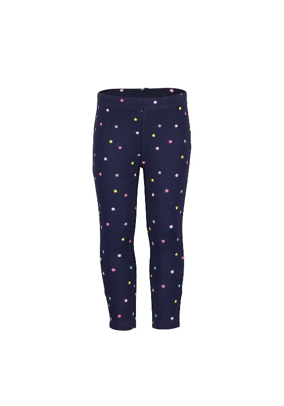 Blue Seven Mini Girl Star Print Legging, Navy