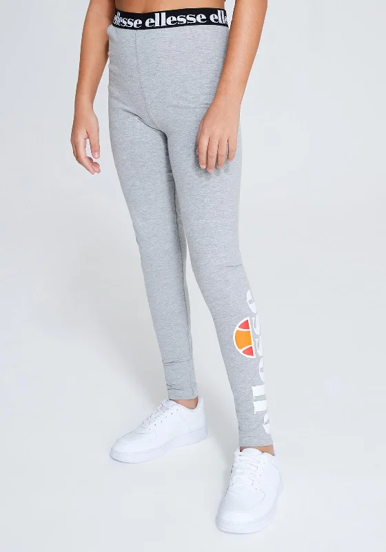 Ellesse Girls Fabi Leggings, Grey Marl