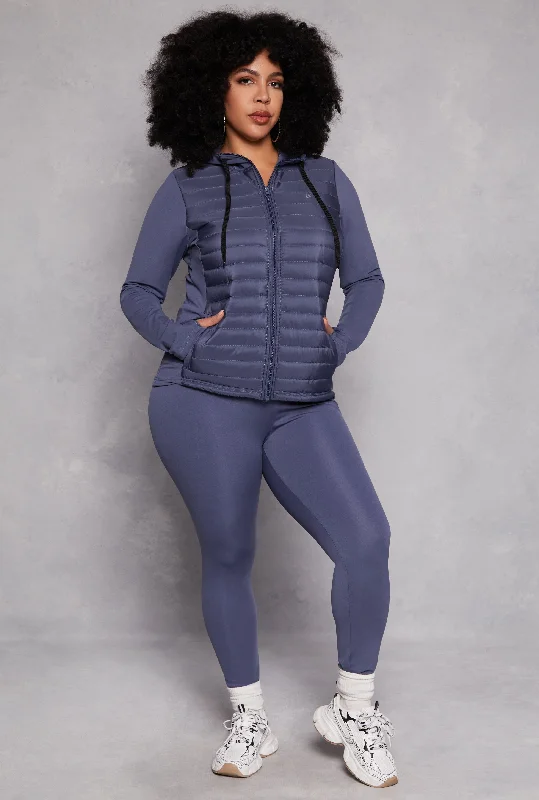 Plus Size Basic Activewear Leggings