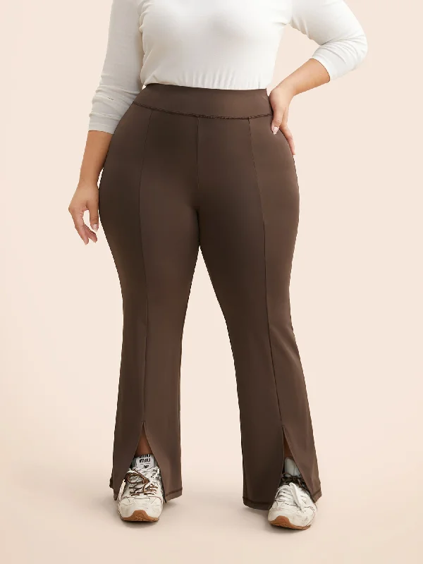 High Stretch Split Hem Bootcut Leggings