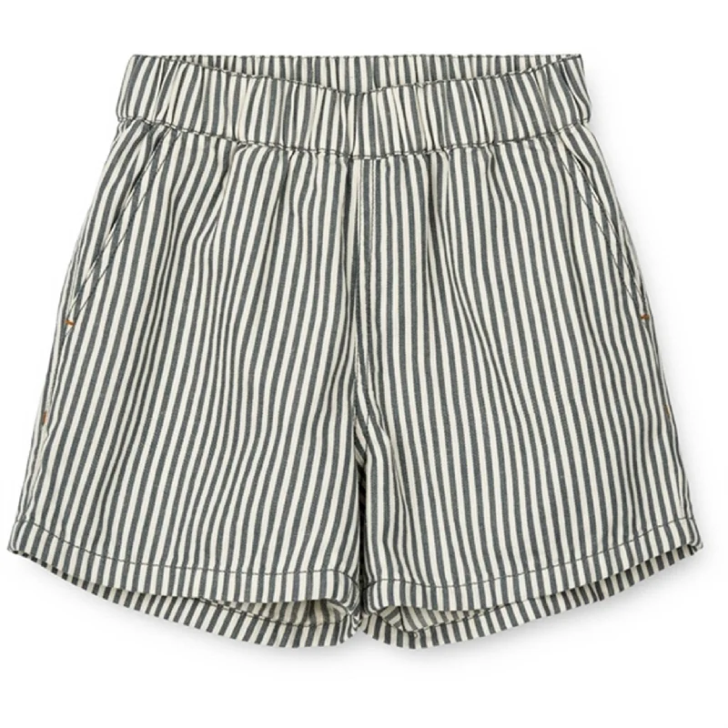 Liewood Y/D Stripe Whale Blue/Creme De La Creme Ayo Stripe Shorts