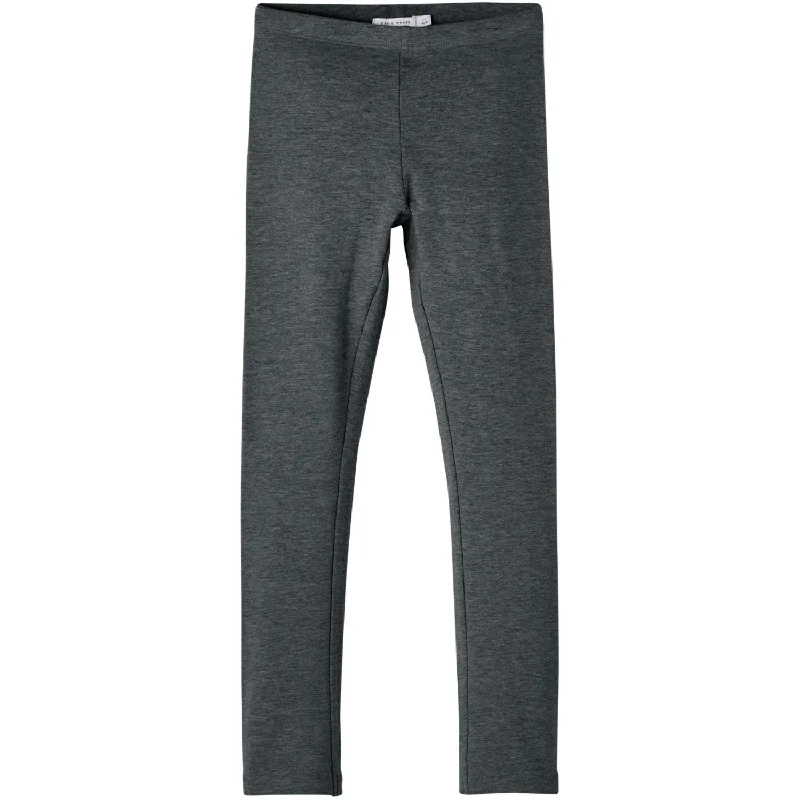 Name It Dark Grey Melange Davina Solid Sweat Legging Noos