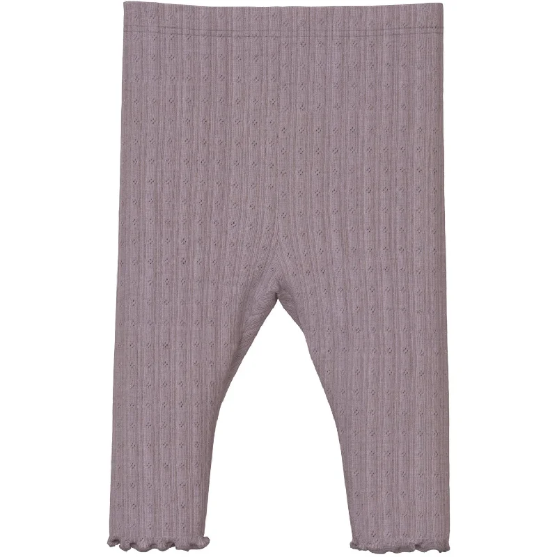 Name It Purple Dove Wossa Wool/Silk Rib Leggings