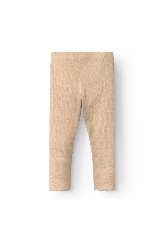 Name It Mini Girl Sosanna Glitter Leggings, Gilded Beige