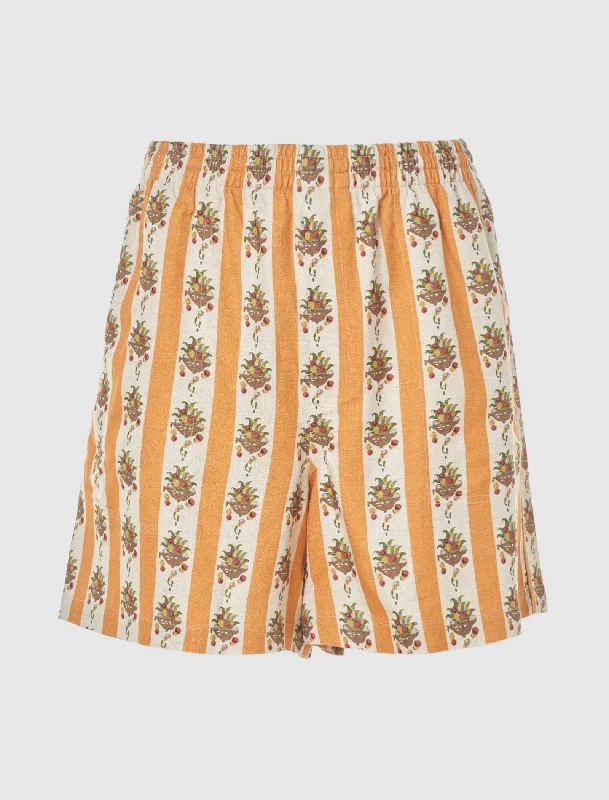 STRIPED FRUIT BOWL SHORTS