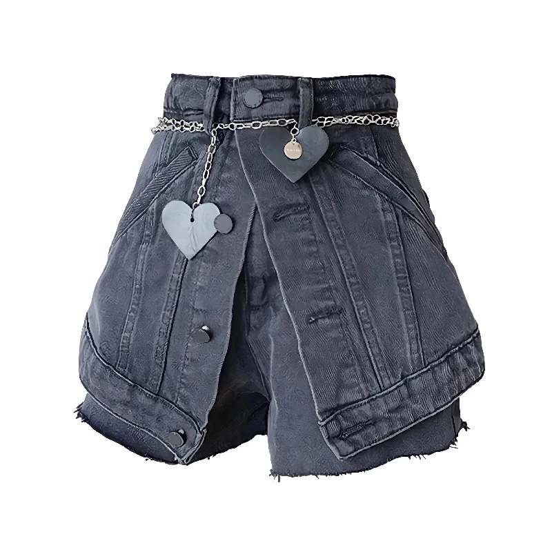 The Graciana High Waist Denim Shorts