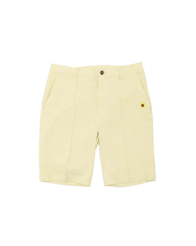 tuck shorts yellow