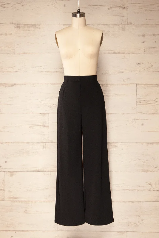 Anakao | Black High-Waisted Wide Leg Pants