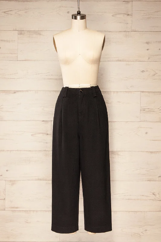 Bibury Black | Wide Leg Denim Pants