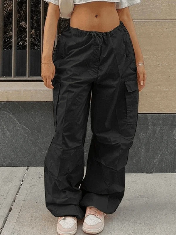 Drawstring Y2K Baggy Cargo Pants