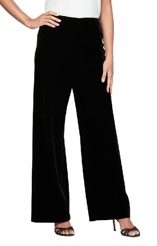 Flat Front Velvet Pant