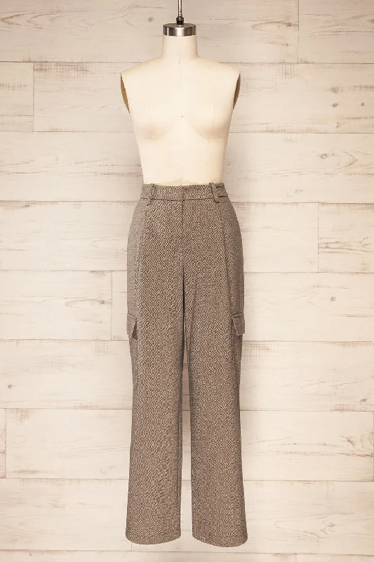 Kotka | High-Waisted Chevron Pants