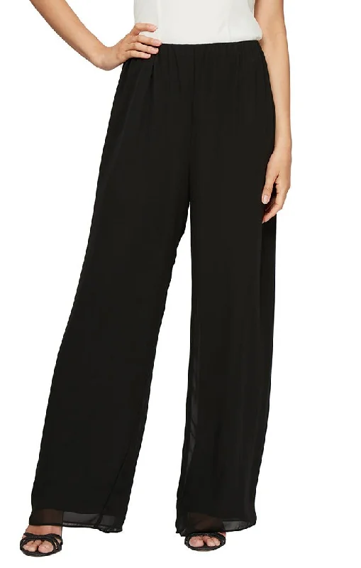 Straight Leg Chiffon Pant