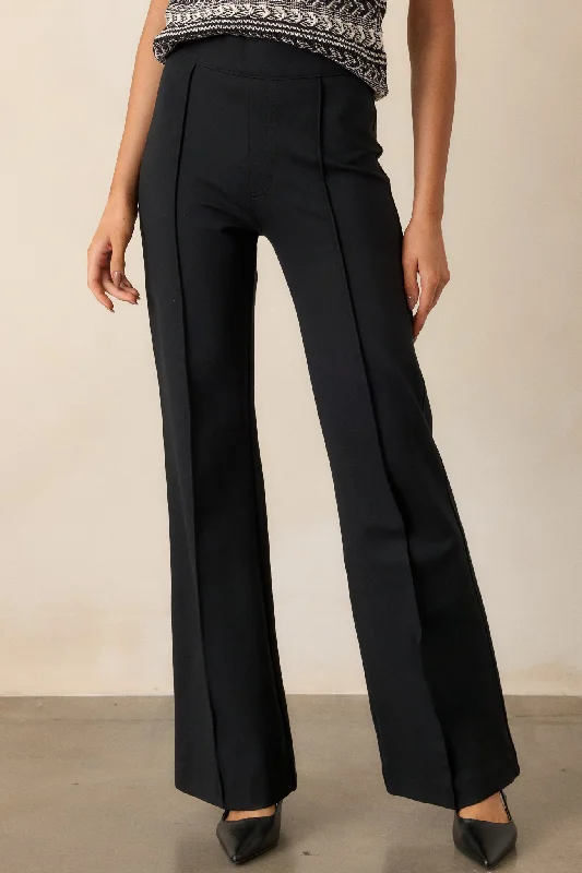 The Perfect Black Hi-Rise Flare Pants