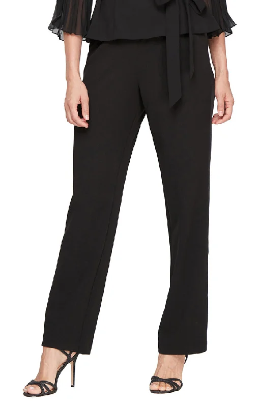 Satin Tuxedo Stripe Crepe Pant